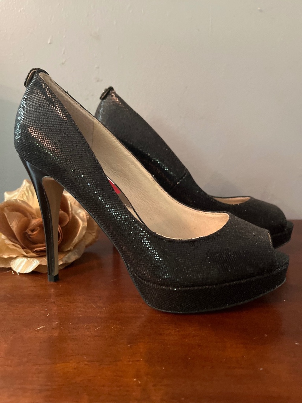 Michael KORS Platform open toe Pumps 5 inch heels